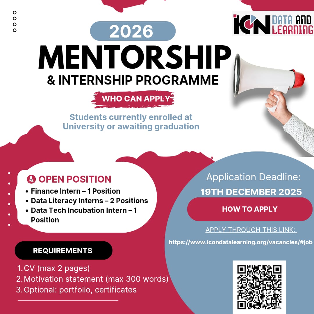 ICON Data and Learning Vacancy