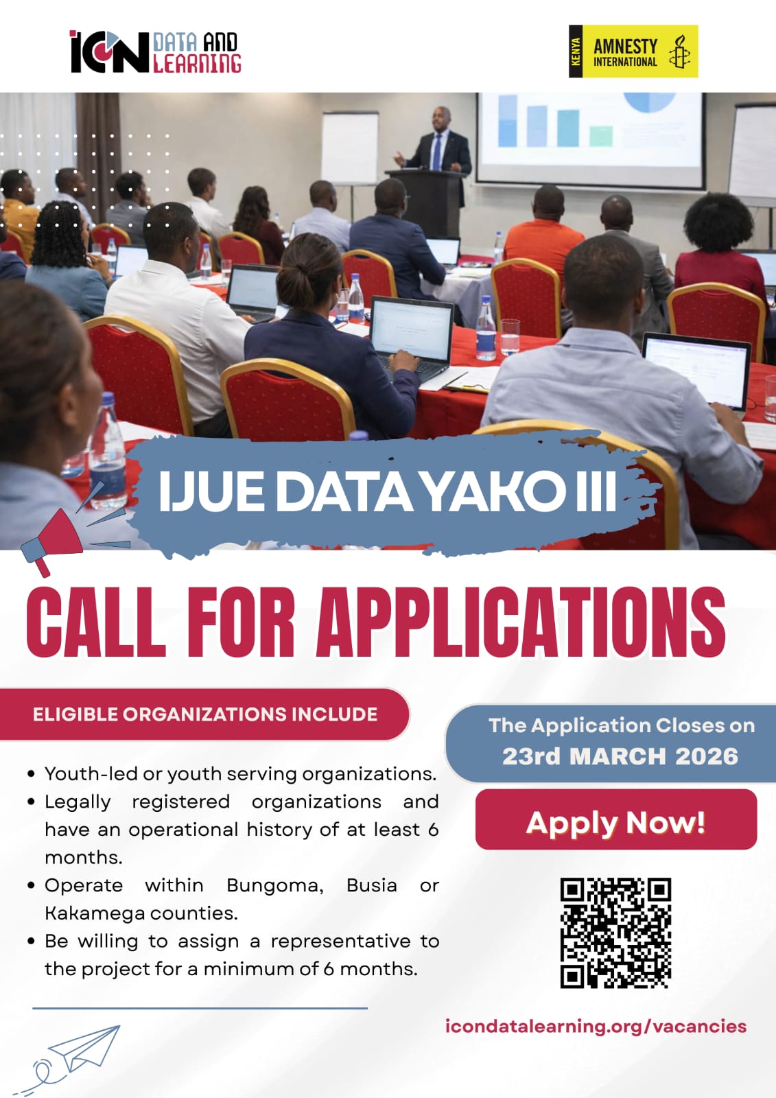 ICON Data and Learning Vacancy